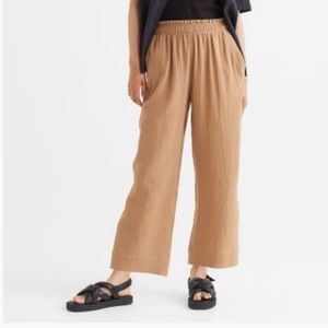 H&M Crinkled Gauze Cotton Pants